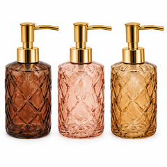 Glass Diamond Soap Dispenser Mix Color |  Design Soap Bottle