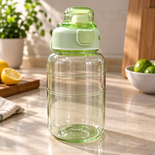 Assorted Kid Sippers Color Handle Plastic Bottle - 1200 and 750 ML