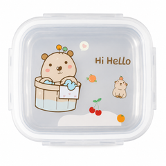 Assorted Design Stainless Steel Lunch Box with Spoon | Leakproof Food Storage Container for Office, School & Travel | Reusable Bento Lunch Box