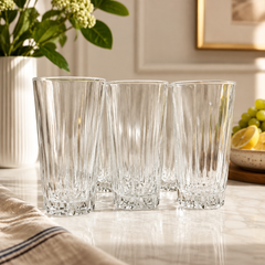 Premium Highball Tumbler Glass 310 ml – Elegant Tall Glass for Water, Juice & Soft Drinks