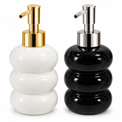 Twisted Soap Dispenser Black/White | Bathroom & Kitchen Dispenser