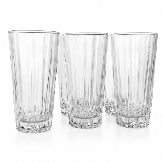 Premium Highball Tumbler Glass 310 ml – Elegant Tall Glass for Water, Juice & Soft Drinks