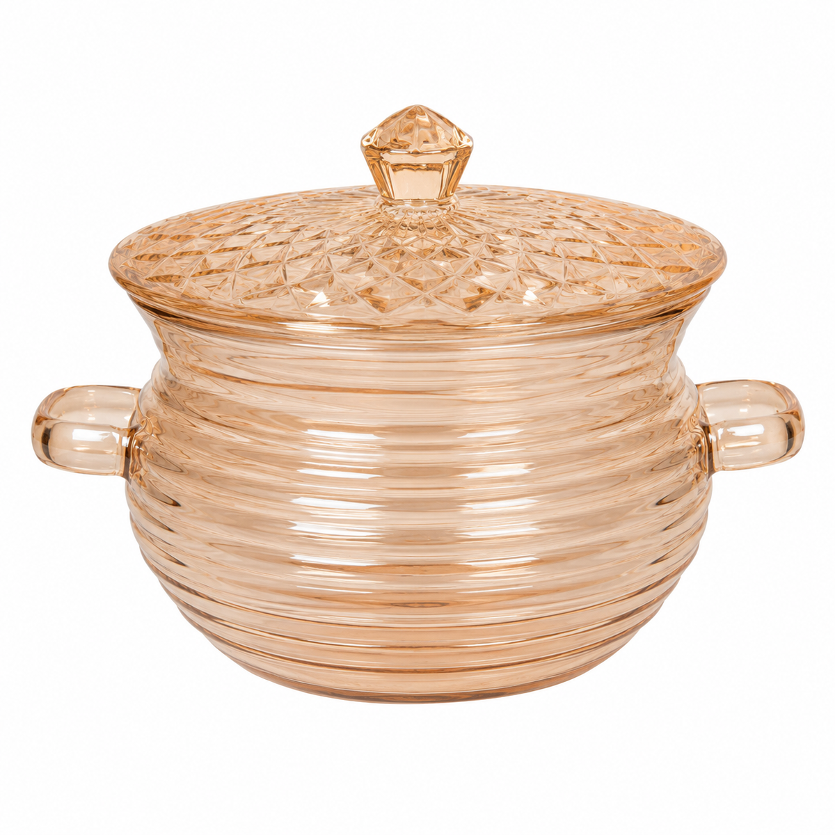 Cooking Pot with Decorative Lid | Glass Cooking Pot