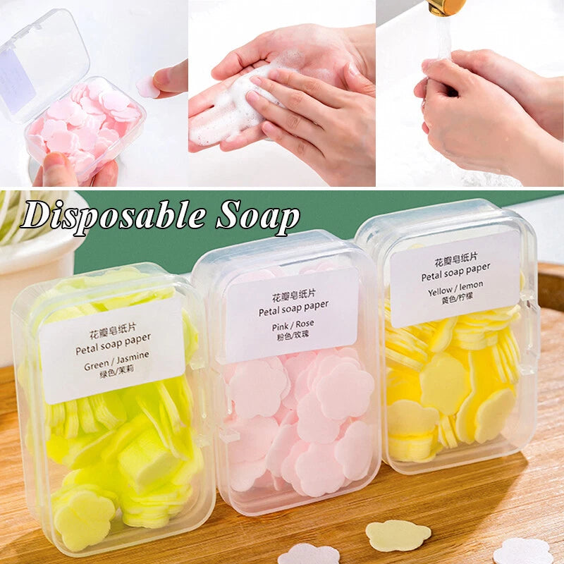 1 Pc Travel Soap Paper – Compact & Convenient Hygiene (ASSORTED) - Habitt