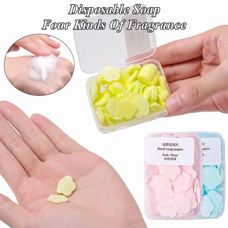 1 Pc Travel Soap Paper – Compact & Convenient Hygiene (ASSORTED) - Habitt
