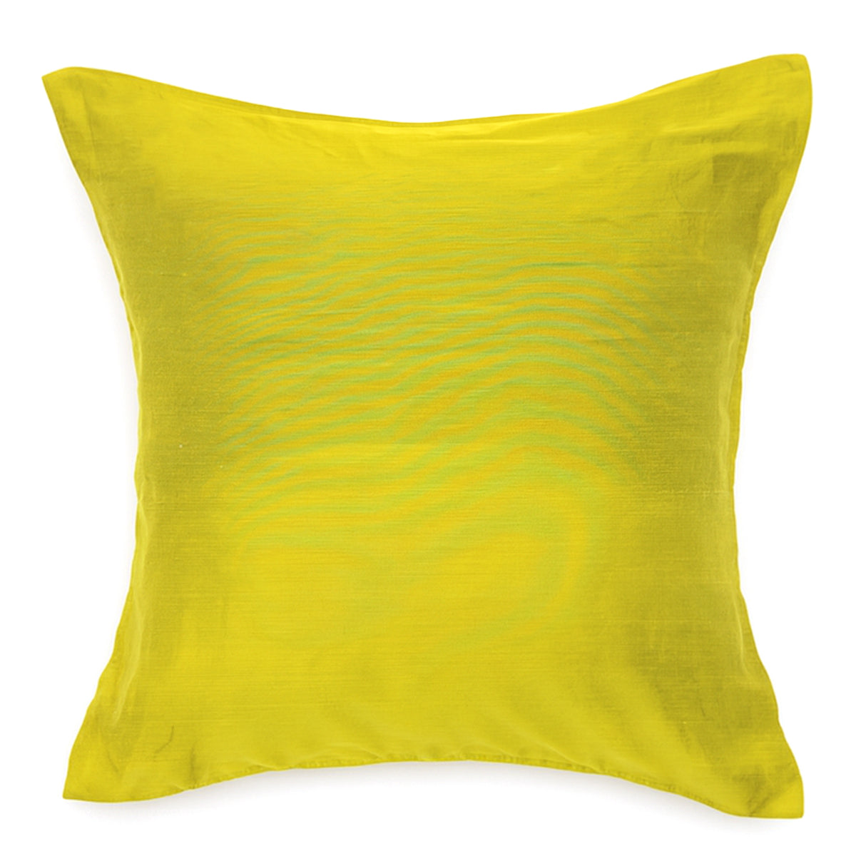 Buy 1 Get 1 Free Green Cotton Silk Cushion Cover 18x18 – Elegant Plain Decorative Throw Pillow for Sofa, Bed & Living Room - Habitt