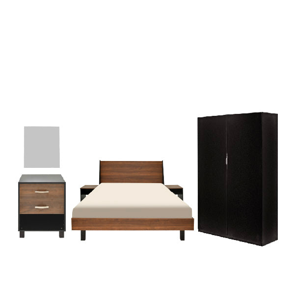 Savior - Bed, Dresser & 2 Door wardrobe - Habitt