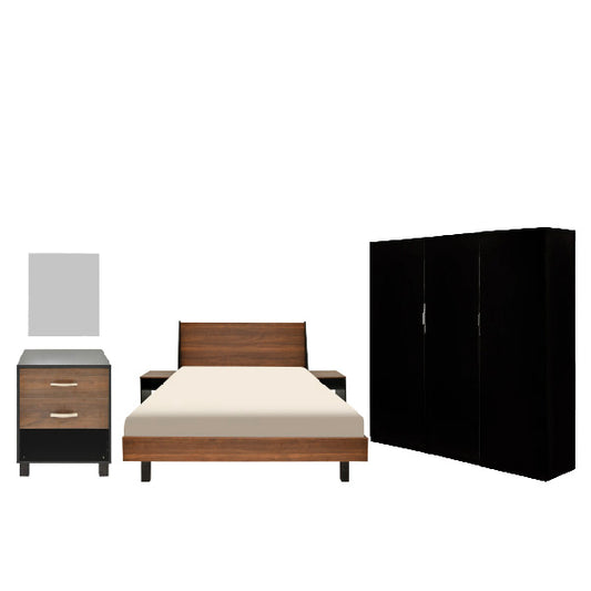 Savior - Bed, Dresser & 3 Door wardrobe - Habitt