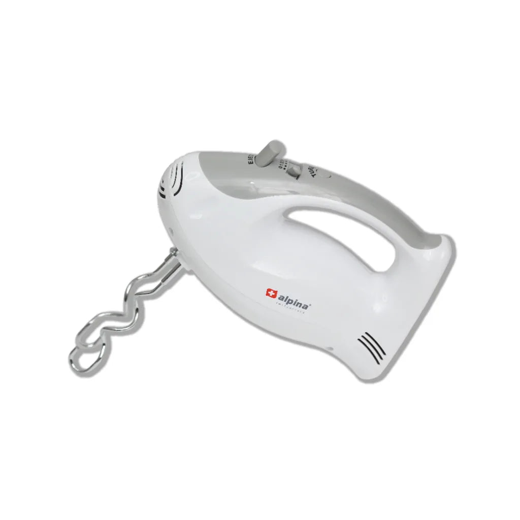 Alpina Hand Mixer 200W with Multiple Speeds, Beaters & Dough Hooks – Compact Electric Mixer (SF-1010) - Habitt