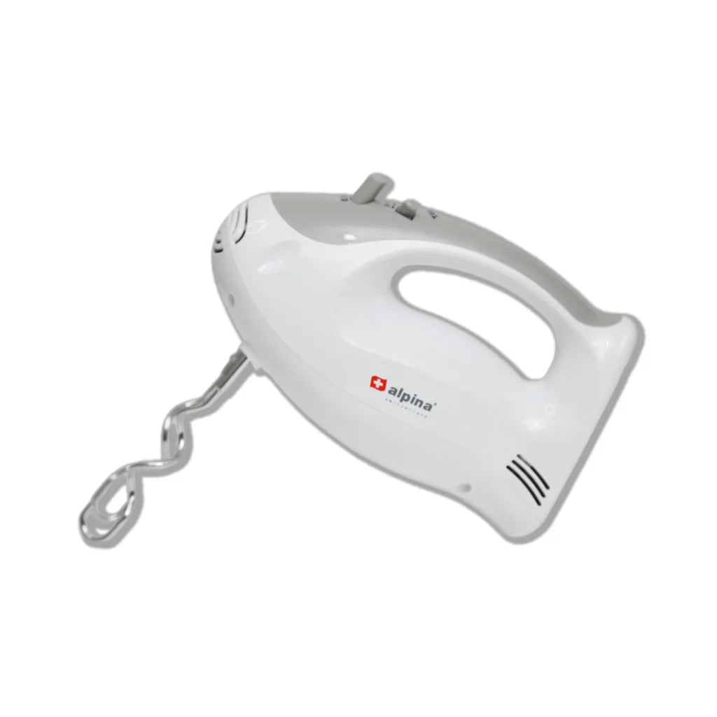 Alpina Hand Mixer 200W with Multiple Speeds, Beaters & Dough Hooks – Compact Electric Mixer (SF-1010) - Habitt