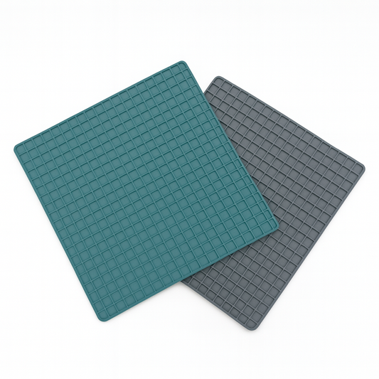 Square Silicone Trivet Mats – Heat-Resistant Non-Slip Pads for Hot Pots, Pans & Dishes (Set of 2) - Habitt