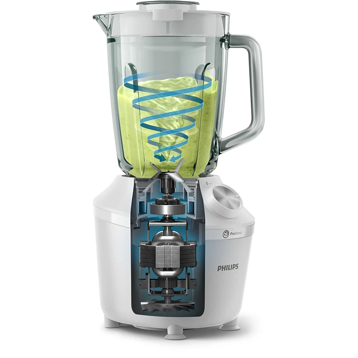Philips 3000 Series Blender HR2291/20 – Powerful Kitchen Blender with ProBlend Technology and Multi-Purpose Grinding Jar - Habitt
