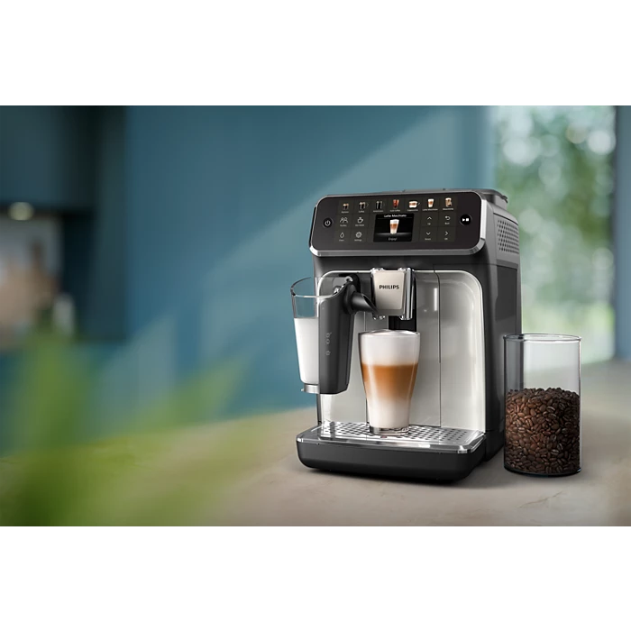 Philips Series 4400 Fully Automatic Espresso Machine – EP4446/70 | Premium Bean-to-Cup Coffee Maker - Habitt