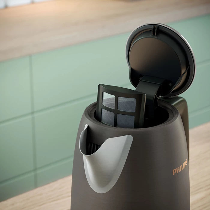 Philips 5000 Series Stainless Steel Kettle – HD9352/31 (Black & Copper) | 3000W Fast-Boil Premium Electric Kettle - Habitt