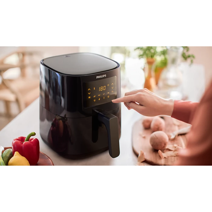 Philips 3000 Series Airfryer L with Rapid Air Technology – Digital Oil-Free Fryer (HD9252/91) - Habitt