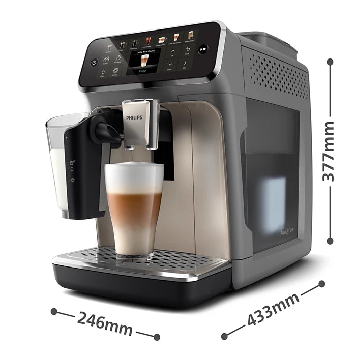 Philips Series 4400 Fully Automatic Espresso Machine – EP4446/70 | Premium Bean-to-Cup Coffee Maker - Habitt