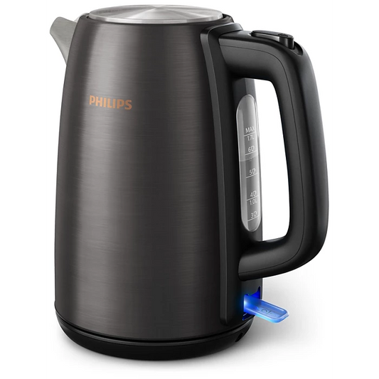Philips 5000 Series Stainless Steel Kettle – HD9352/31 (Black & Copper) | 3000W Fast-Boil Premium Electric Kettle - Habitt