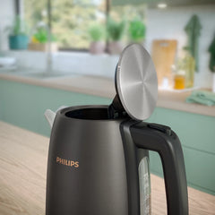 Philips 5000 Series Stainless Steel Kettle – HD9352/31 (Black & Copper) | 3000W Fast-Boil Premium Electric Kettle - Habitt