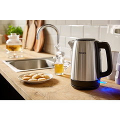 Philips Daily Collection Metal Kettle – HD9350/92 | 1.7L Stainless Steel Fast-Boil Electric Kettle - Habitt