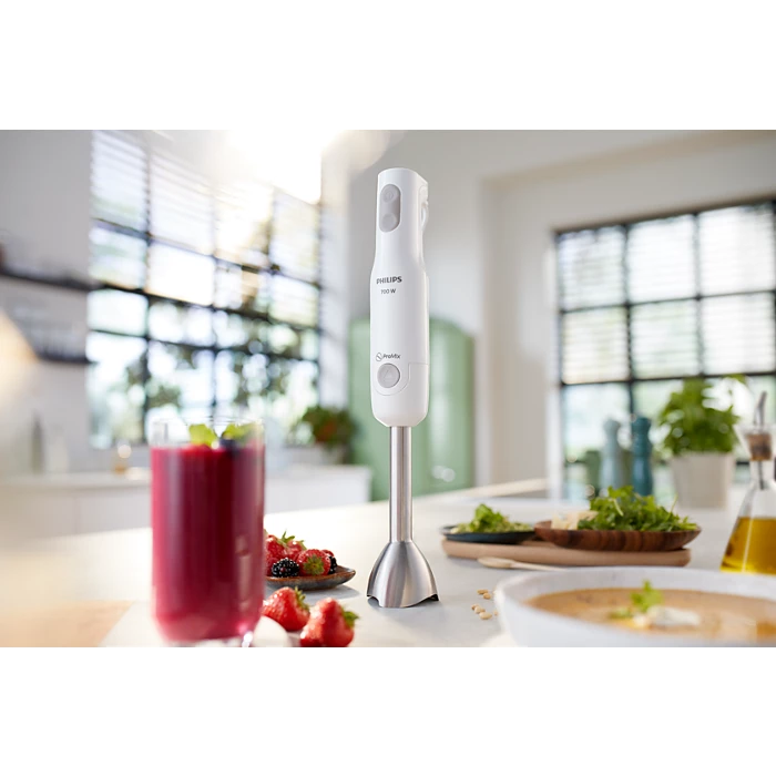 Philips ProMix Hand Blender HR2545/01 – 700W Powerful Hand Blender with XL Chopper, Whisk & Beaker - Habitt