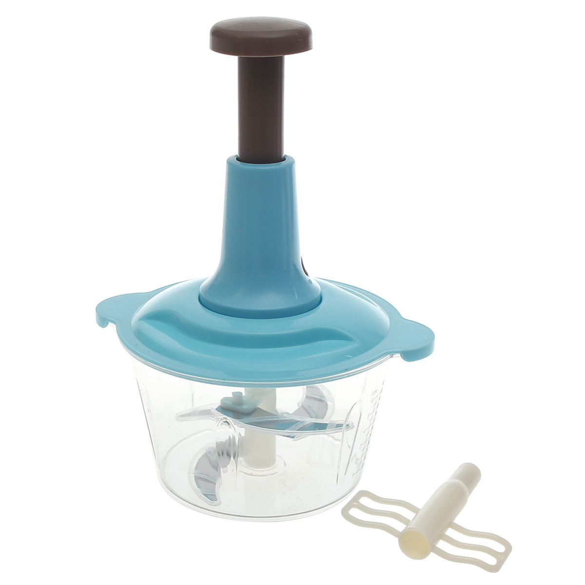 Manual Kitchen Hand Chopper – 1.5L / 2L Push‑Down Vegetable & Fruit Dicer - Habitt