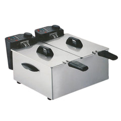 SS.Deep Fryer Twin Bowl F-4008 - Alpina - Habitt