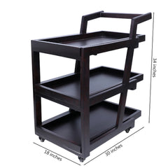 3 Step Ferdy Tea Trolley (Sheesham) - Habitt