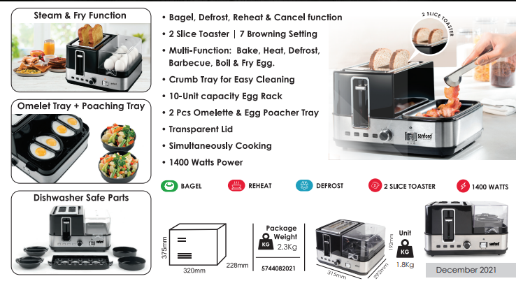 Break Fast Maker .SF5744 - SANFORD - Habitt