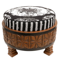 Looped woven Ottoman