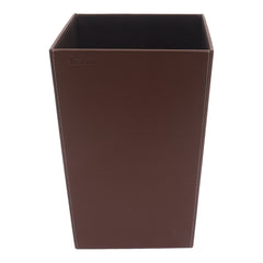 Leather dust bin (Brown) - Habitt