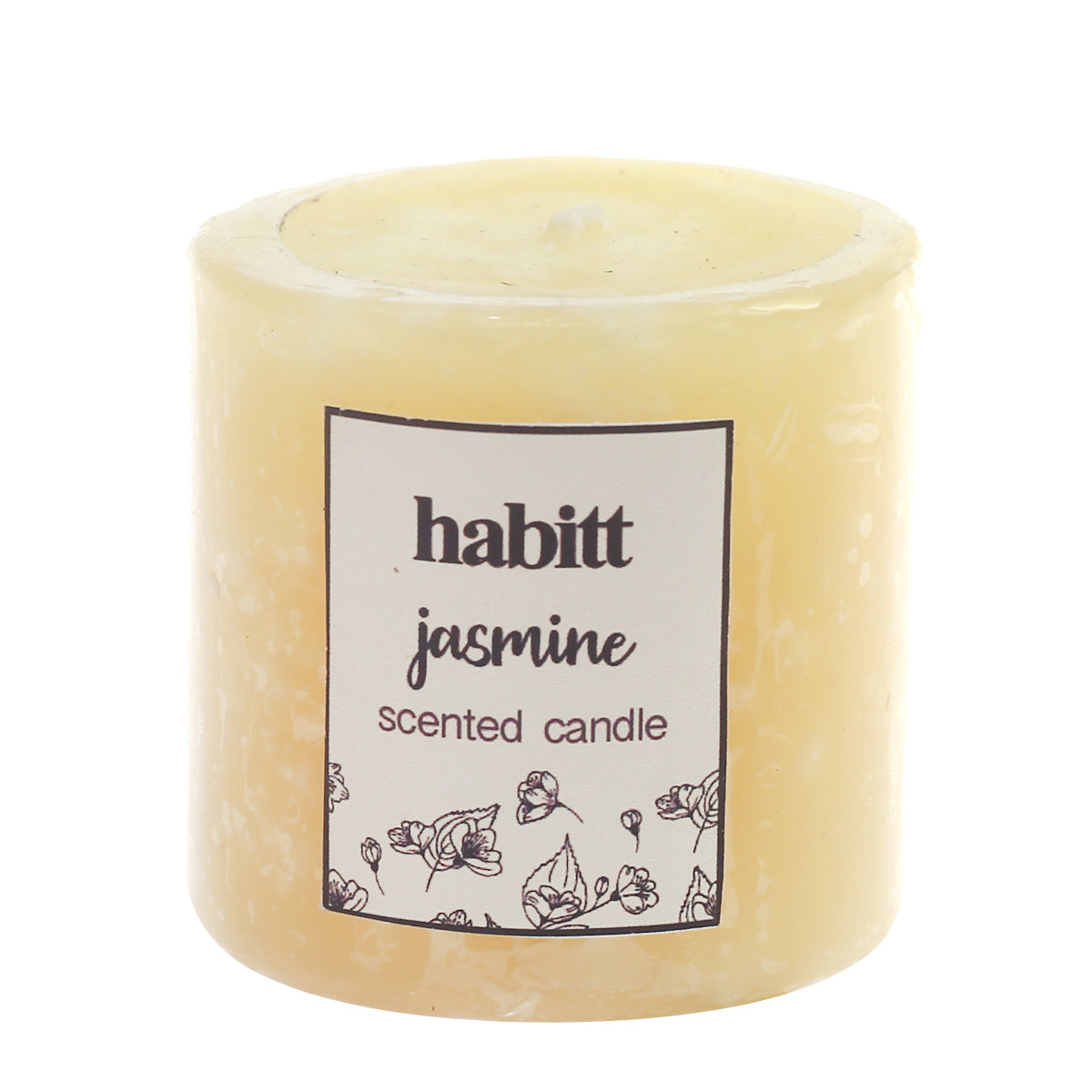 Jasmine Pillar Candle 2x2" - Habitt