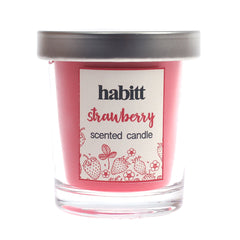 Mini Glass Jar Candle Strawberry - Habitt