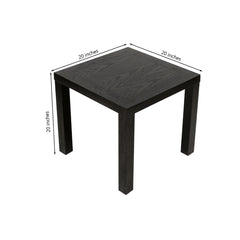 Honey Comb Black Side Table