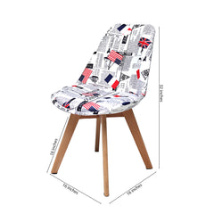 Gigma Magazine W/Fabric Chair, Set of 02