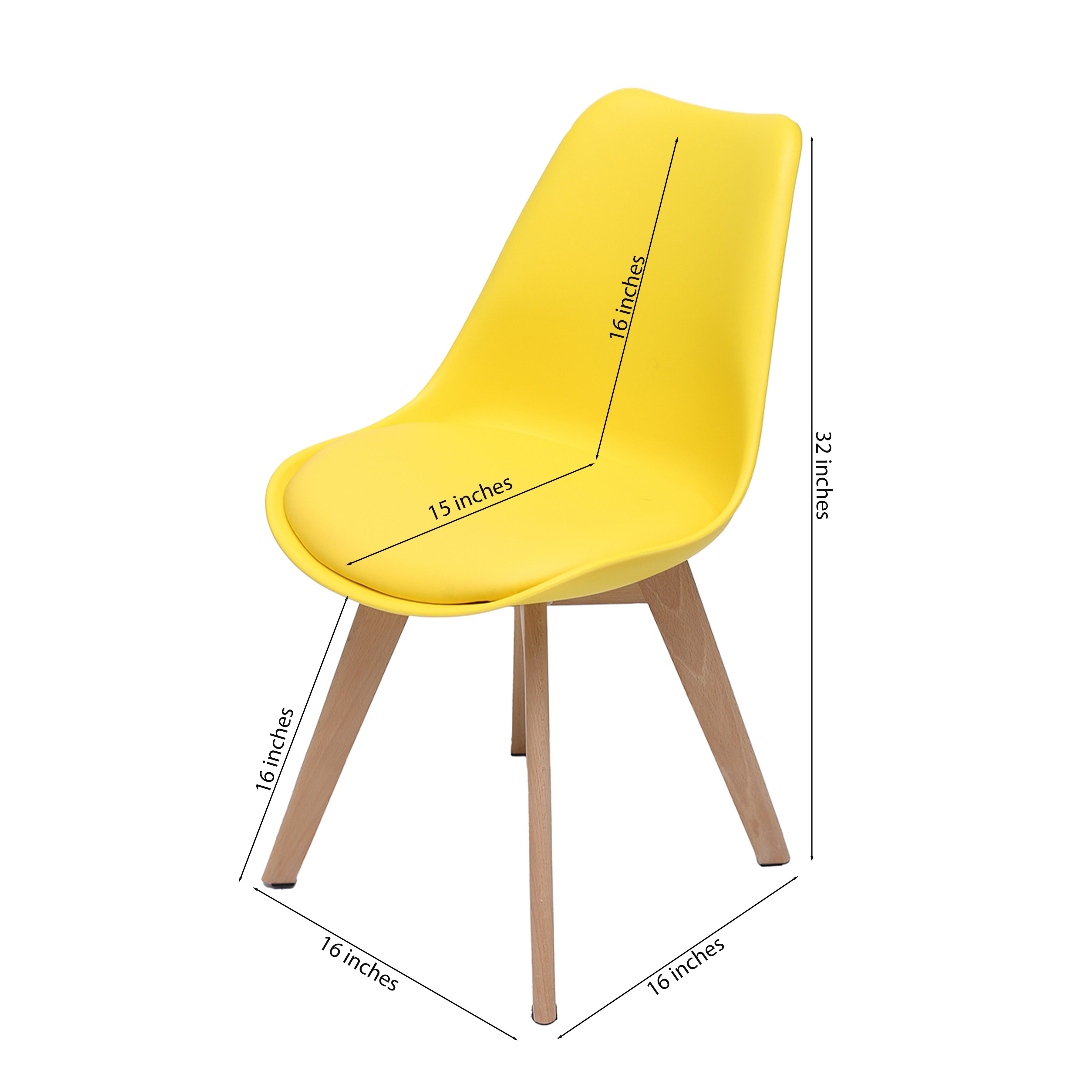 Gigma Yellow Chair Set of 2