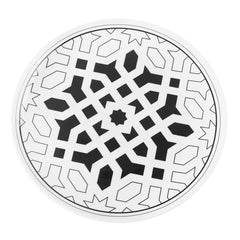 Dinner Plate. Geometric Black - Habitt
