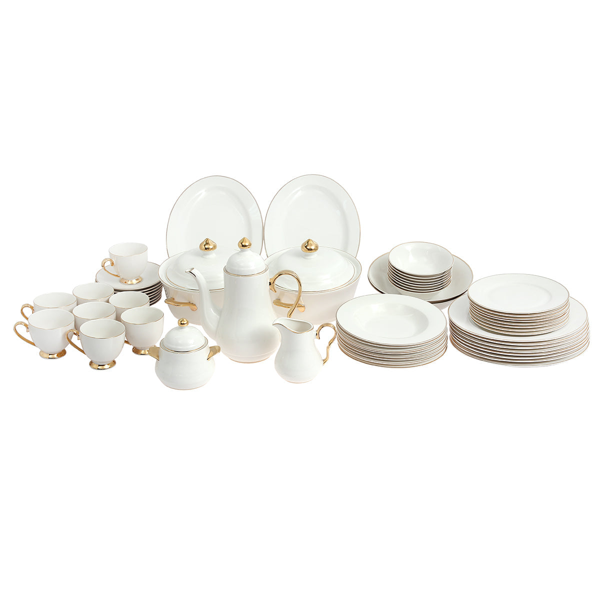 61PCS DINNER SET GGK TX - Habitt
