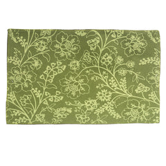 Floral Green Jaal Mats 13x19 O.Green - Habitt