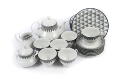 23pcs Bold zag Tea Set 