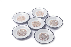 12Pcs Cup & Saucer (Gold Jaal Blue) - Habitt